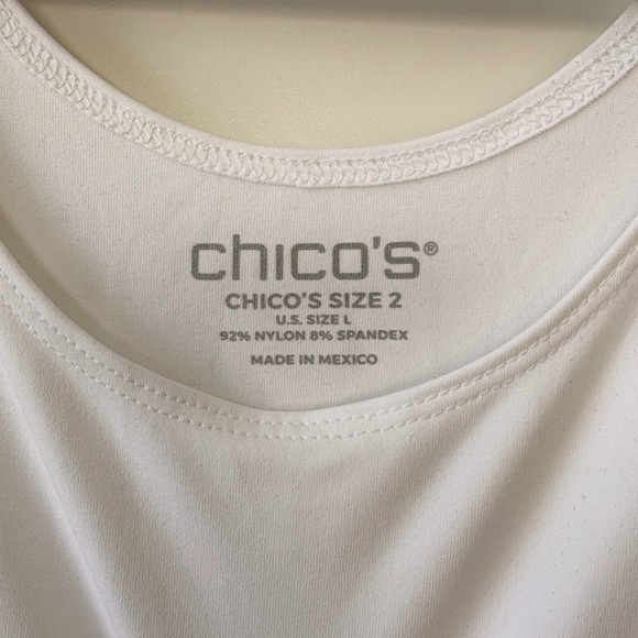 Chico's Classic White Tank Top - Picture 3 of 4